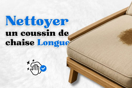 Nettoyer une coussin de chaise longue