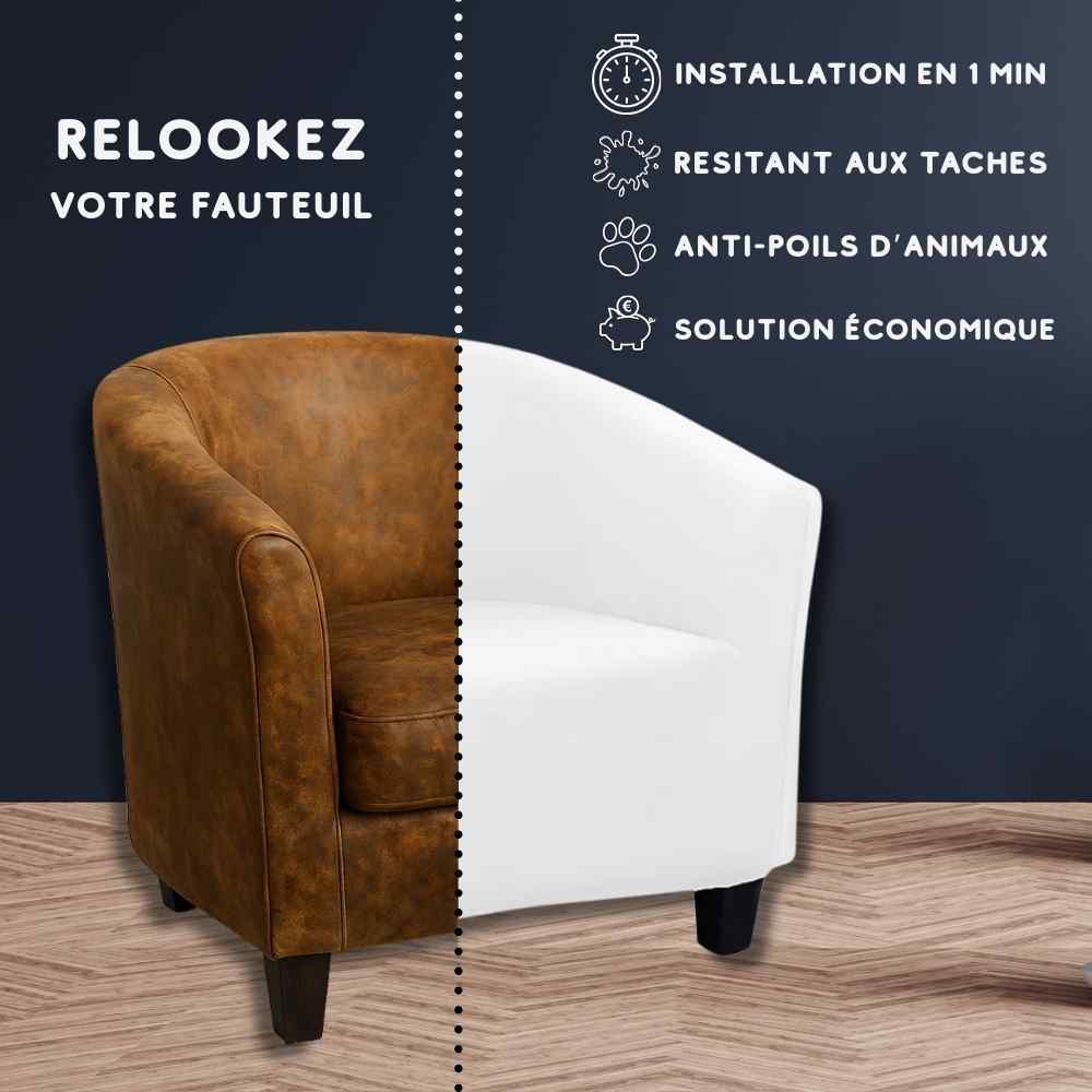 Installation de la Housse pour Fauteuil Cabriolet blanche