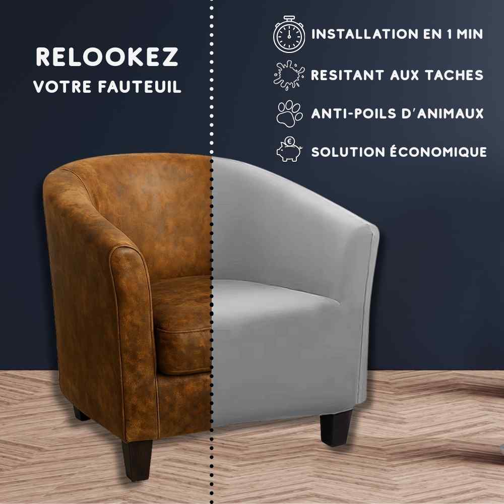Installation de la Housse pour Fauteuil Cabriolet grise