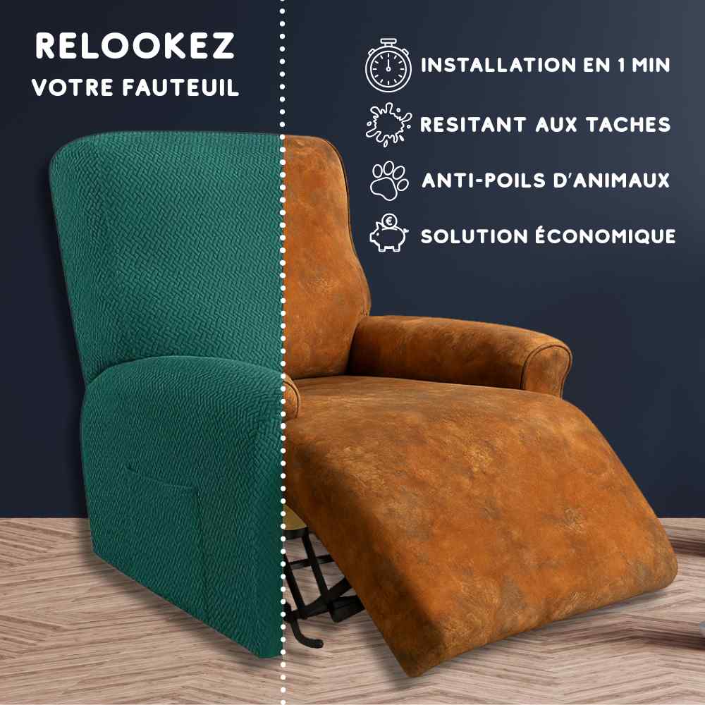 Installation de la Housse Fauteuil Relax verte canard