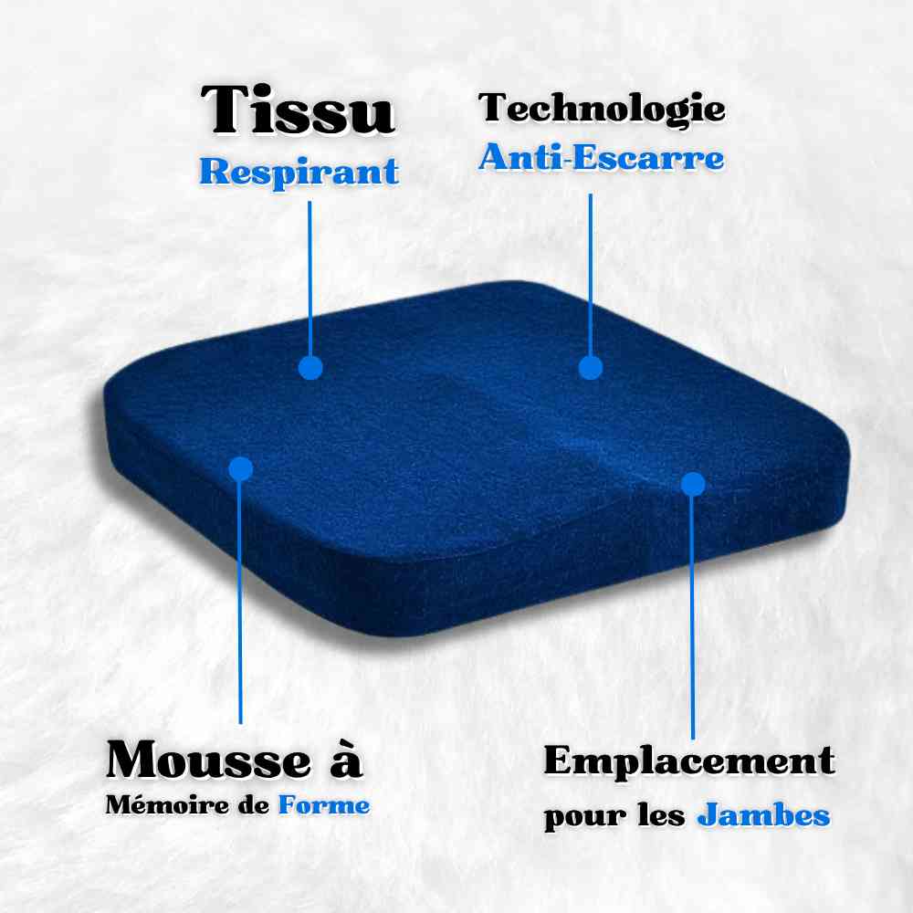 Les détails du Coussin Anti Escarre Pharmacie bleu