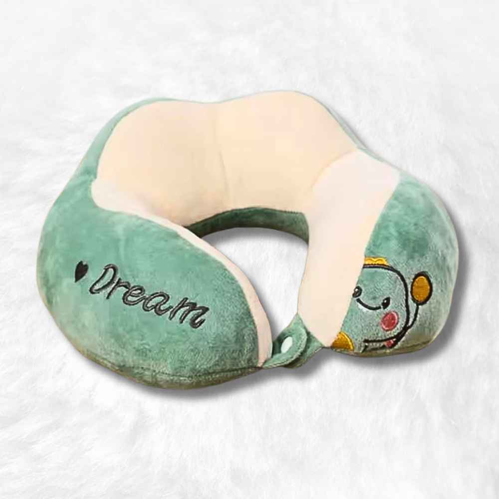 Coussin Avion Enfant vert