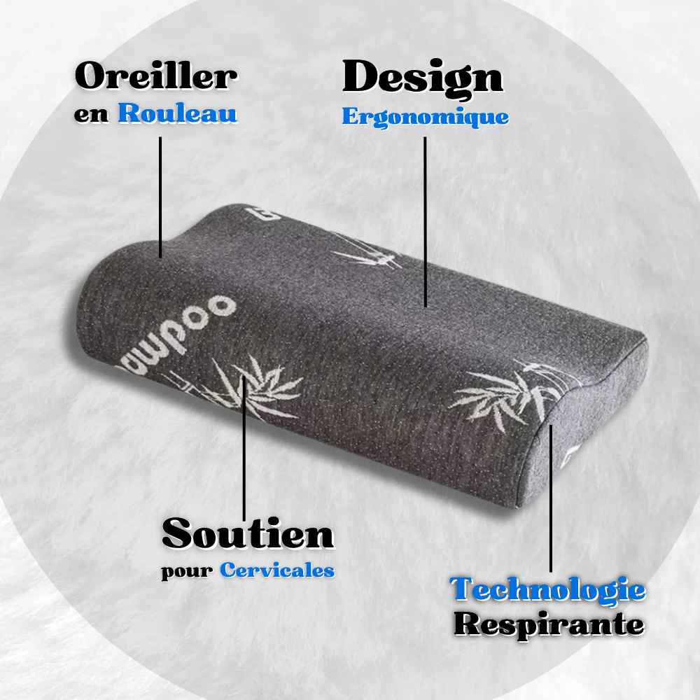 Informations sur ce Coussin Cervical Bambou noir