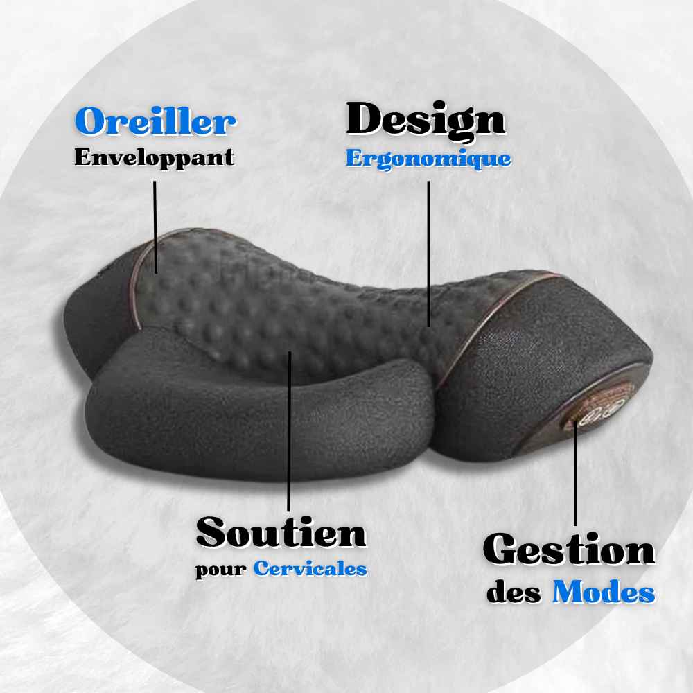Coussin Cervical Chauffant Confort Zone en 4 détails