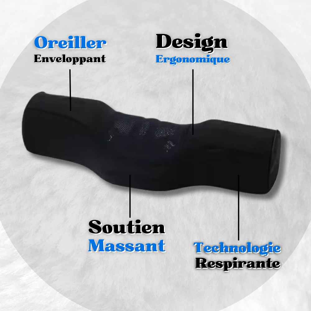 Informations sur ce Coussin Cervical Massant Noir