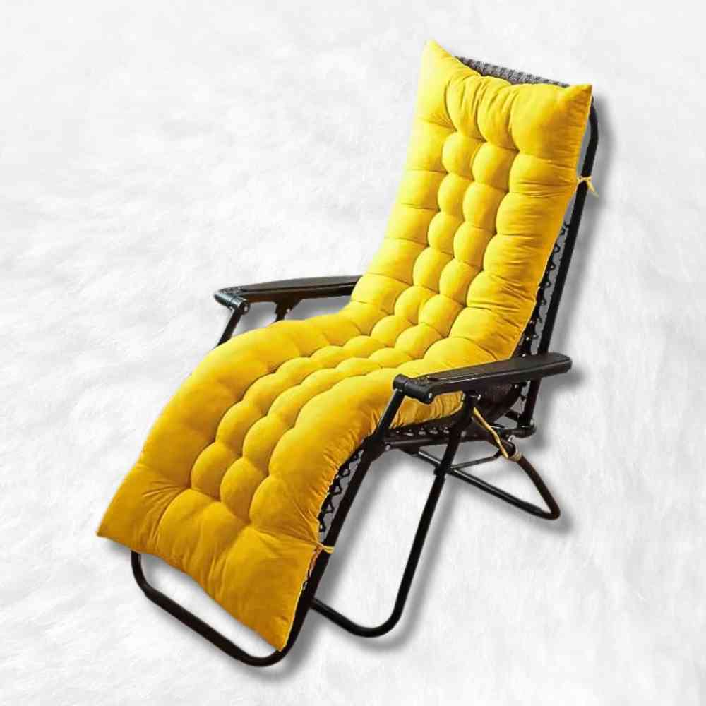 Coussin Chaise Longue jaune