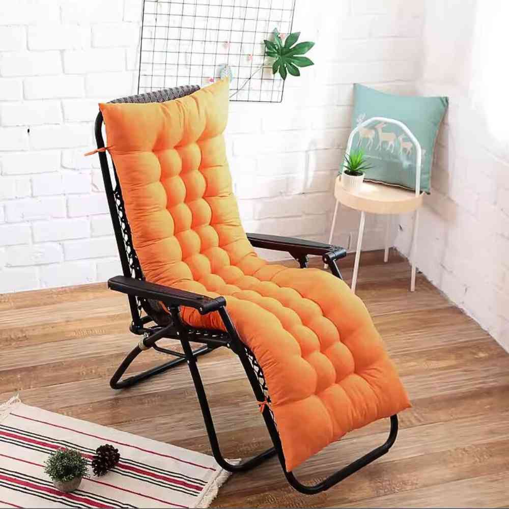Coussin Chaise Longue orange en transat