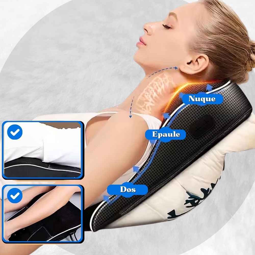 Utilisation du Coussin Chauffant Cervicales et Dos