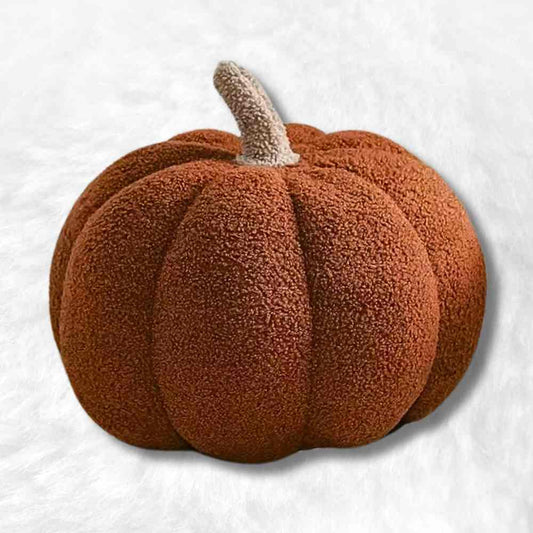 Coussin Citrouille marron