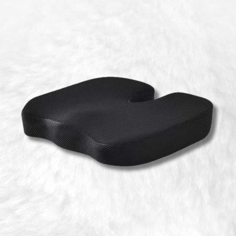 Coussin Coccyx mémoire de forme avec housse noir