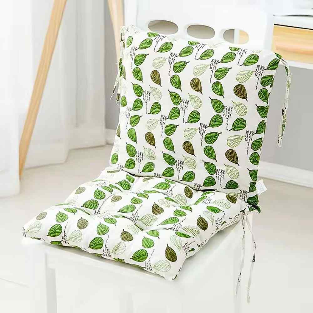 Coussin de Chaise avec Dossier blanc & vert en maison