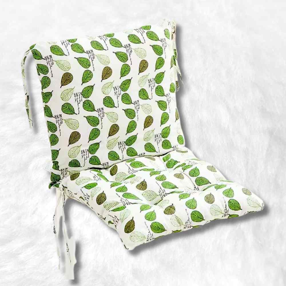 Coussin de Chaise avec Dossier blanc & vert