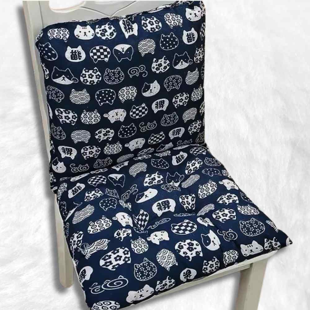 Coussin de Chaise avec Dossier bleu marine