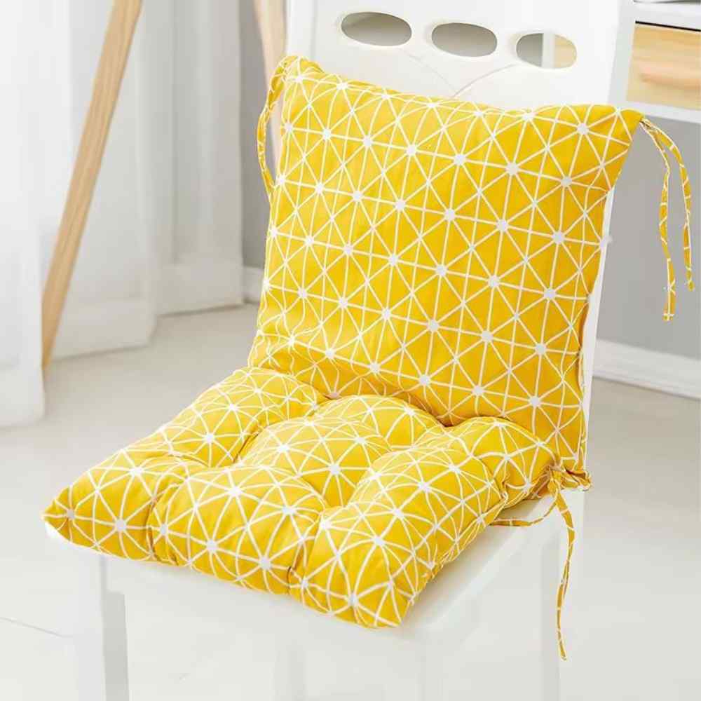 Coussin de Chaise avec Dossier jaune de maison