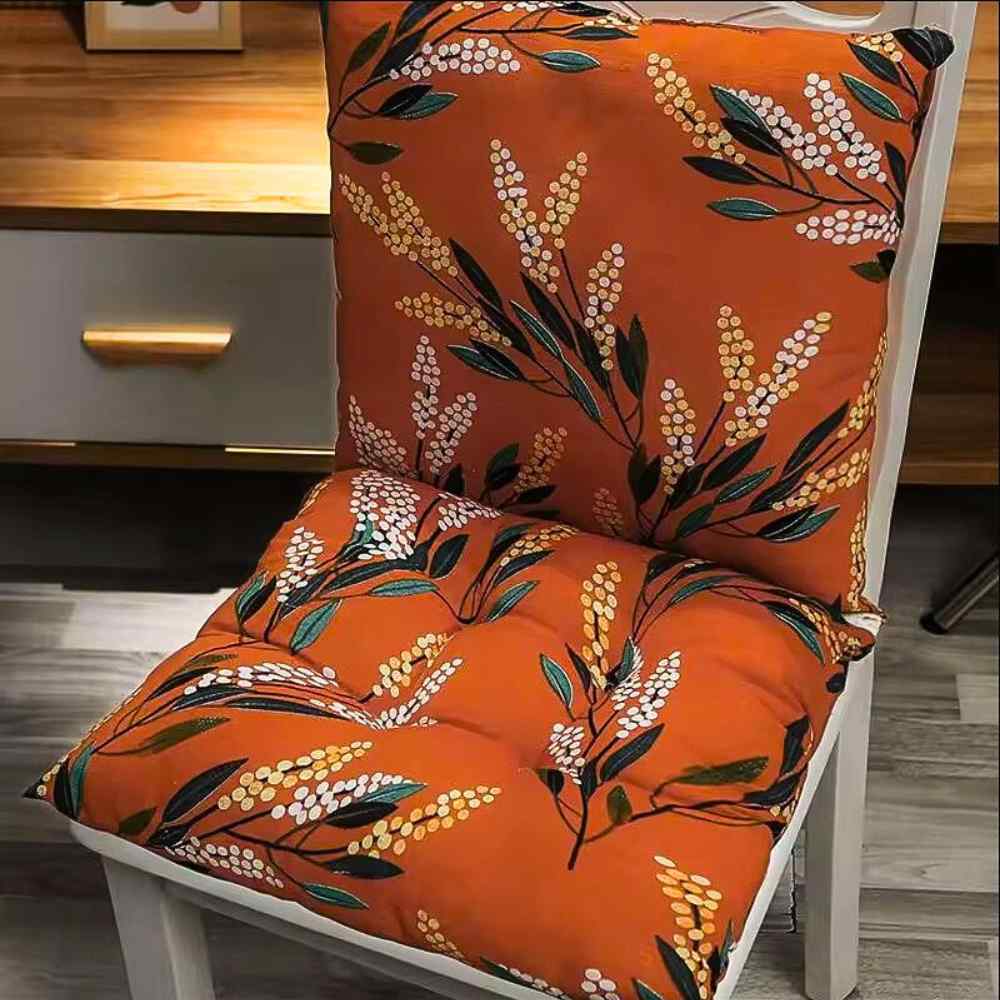 Coussin de Chaise avec Dossier orange de maison