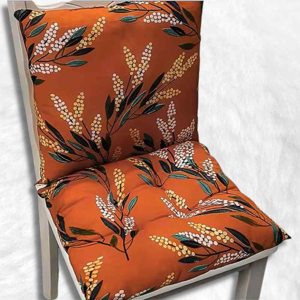 Coussin de Chaise avec Dossier orange