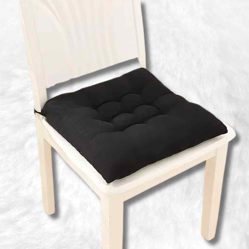 Coussin de Chaise Carré noir
