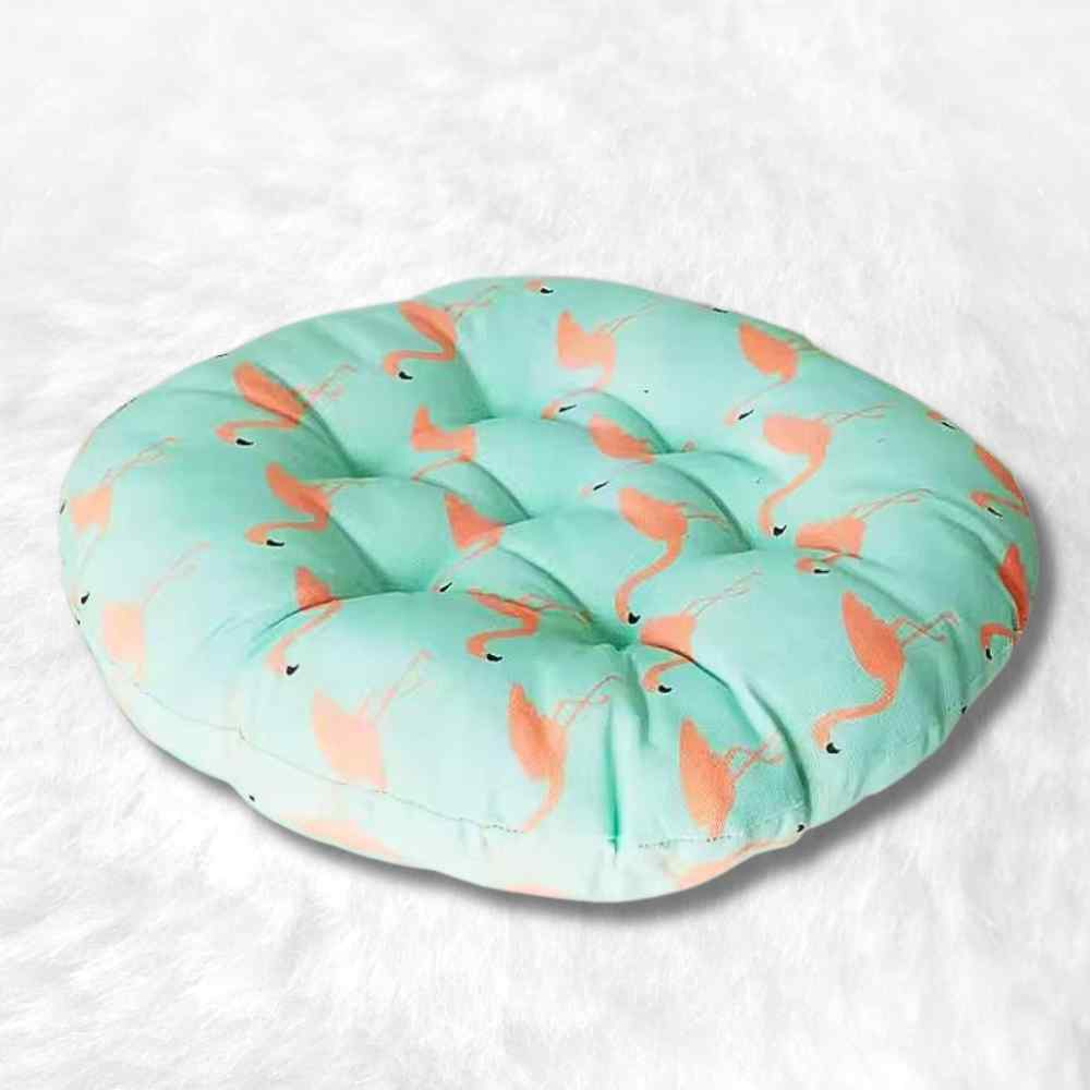 Coussin de Chaise Rond Flamant rose