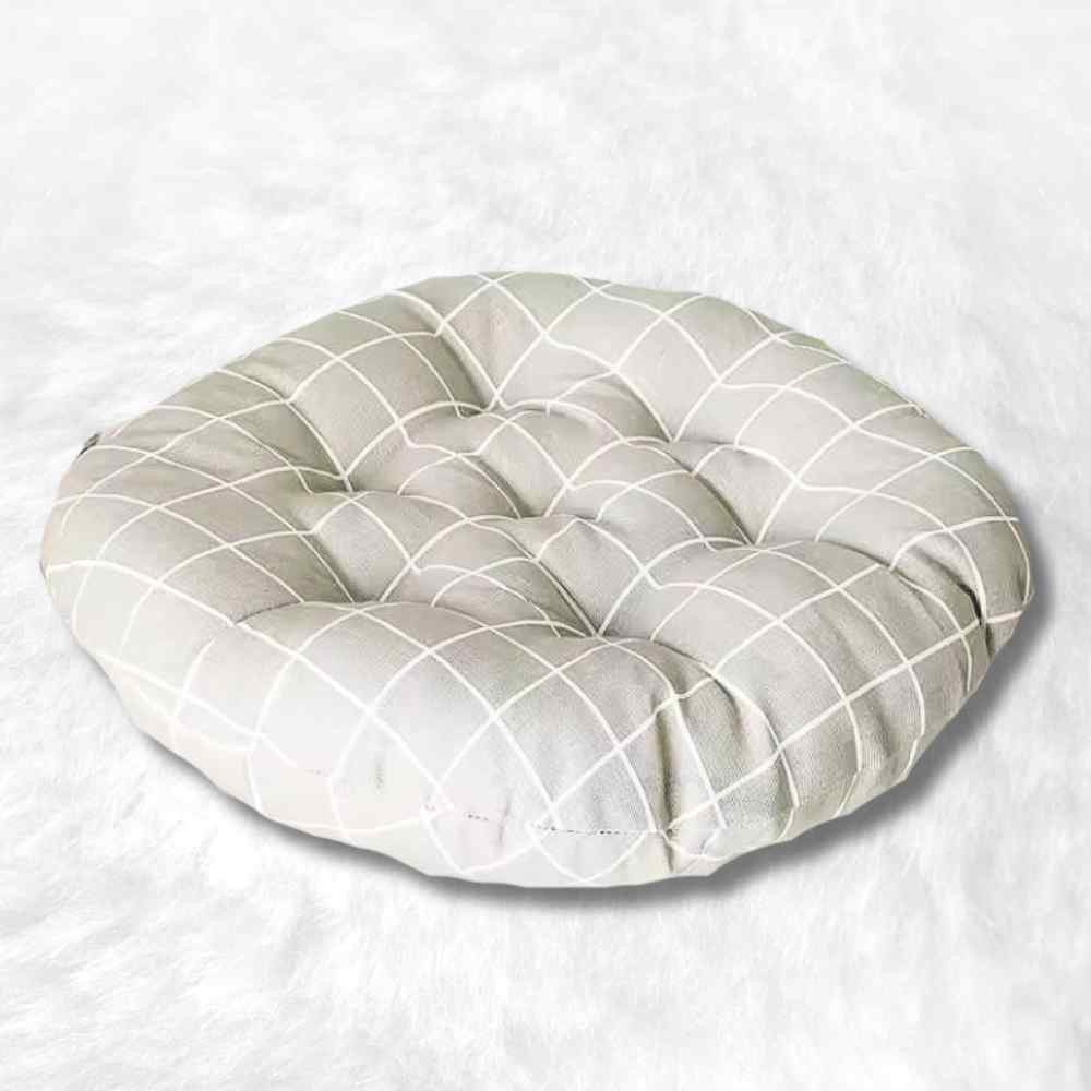 Coussin de Chaise Rond gris clair