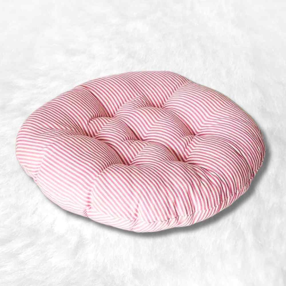 Coussin de Chaise Rond rose