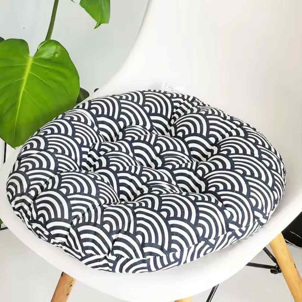 Coussin de Chaise Rond vague conçu pour l'intérieur d'une maison