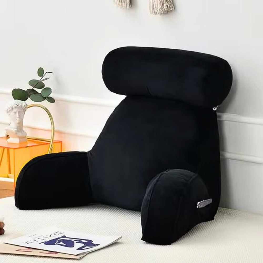 Coussin de Lecture à Accoudoirs Noir de salon