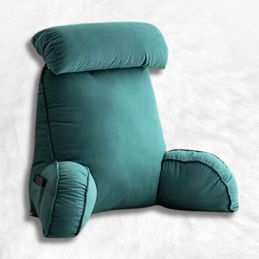 Coussin de Lecture Ergonomique Bleu Canard