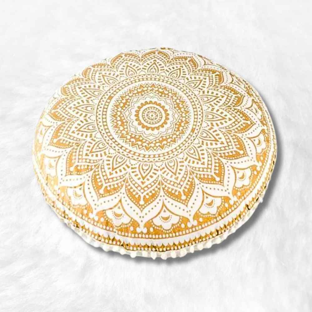 Coussin de Méditation style Tibétain Blanc