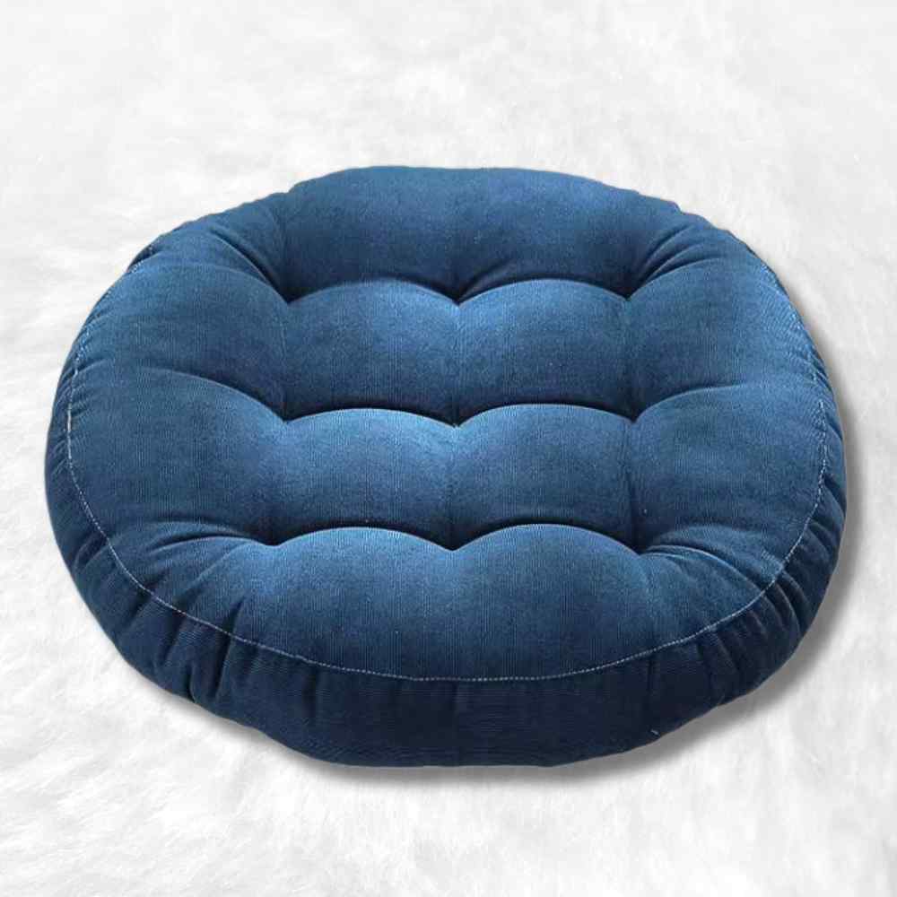 Coussin de Sol Rond bleu