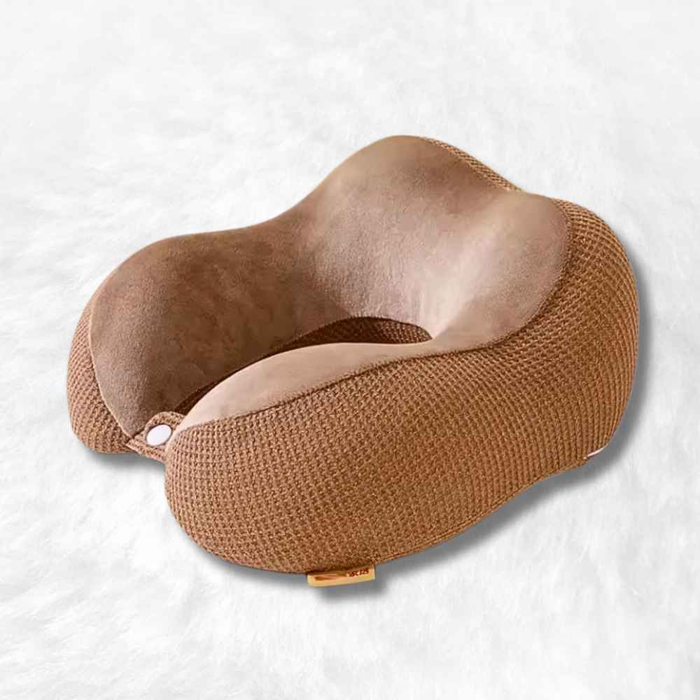 Coussin de Voyage Voiture marron