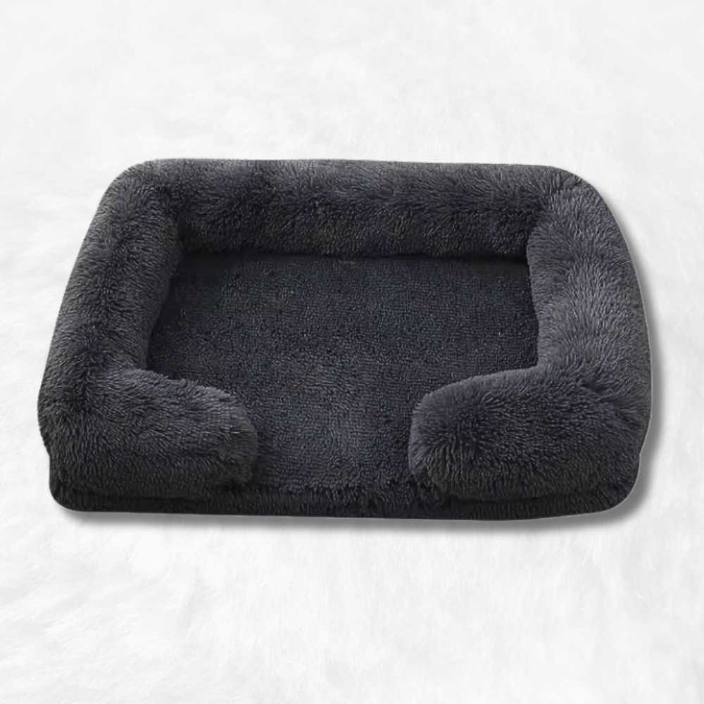 Coussin Déhoussable pour Chien Anti-stress Noir