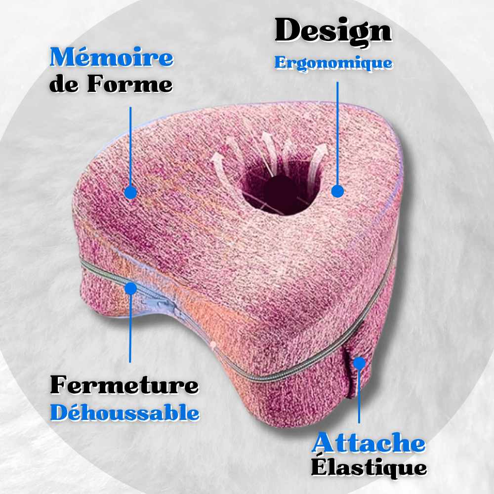 Coussin entre Genoux Ergonomique rose, informations clés