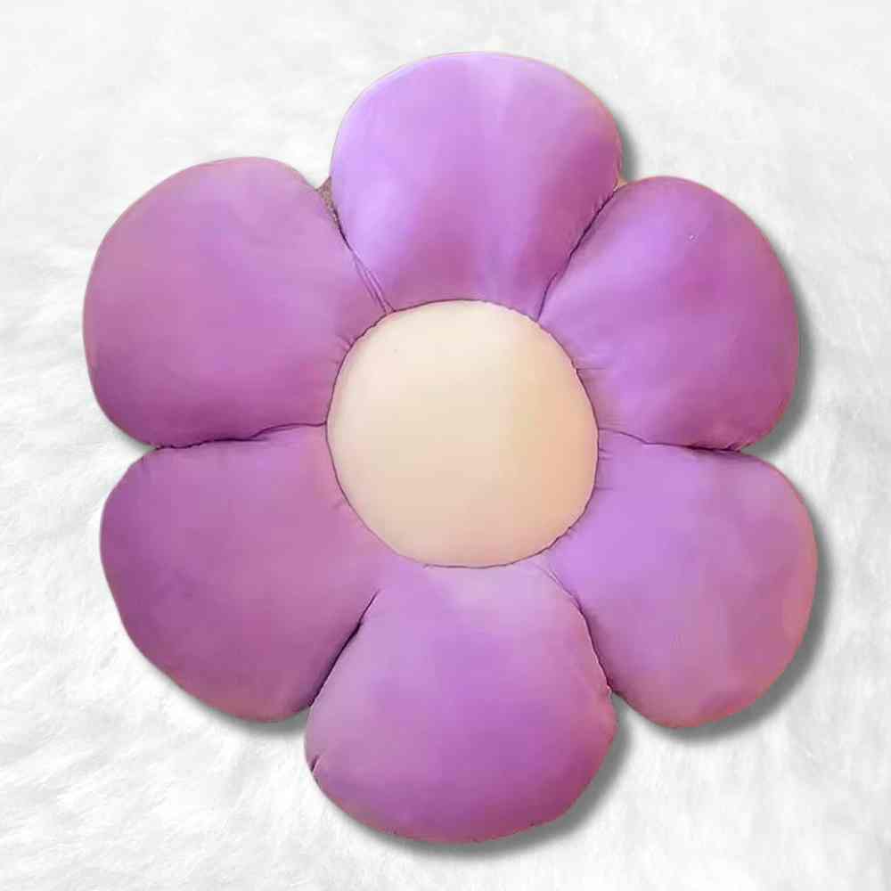 Coussin Fleur violet