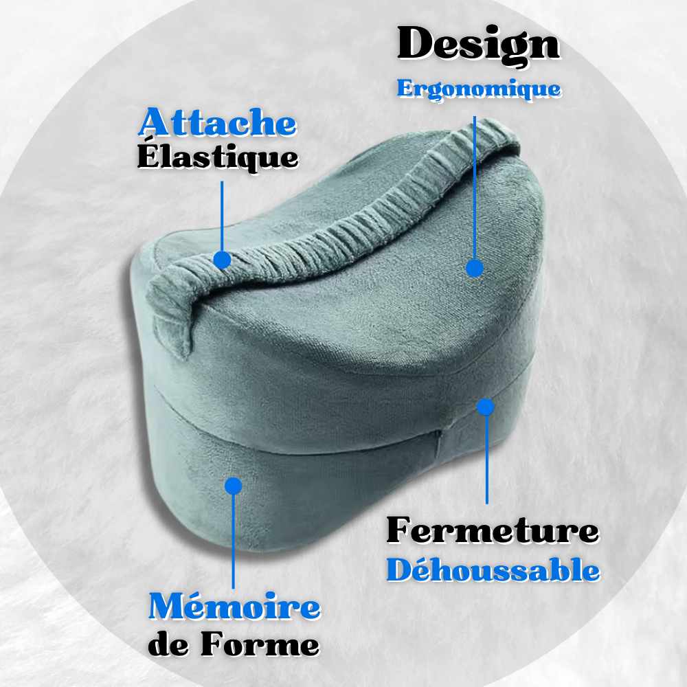 Informations clés sur le Coussin genoux à mémoire de forme bleu