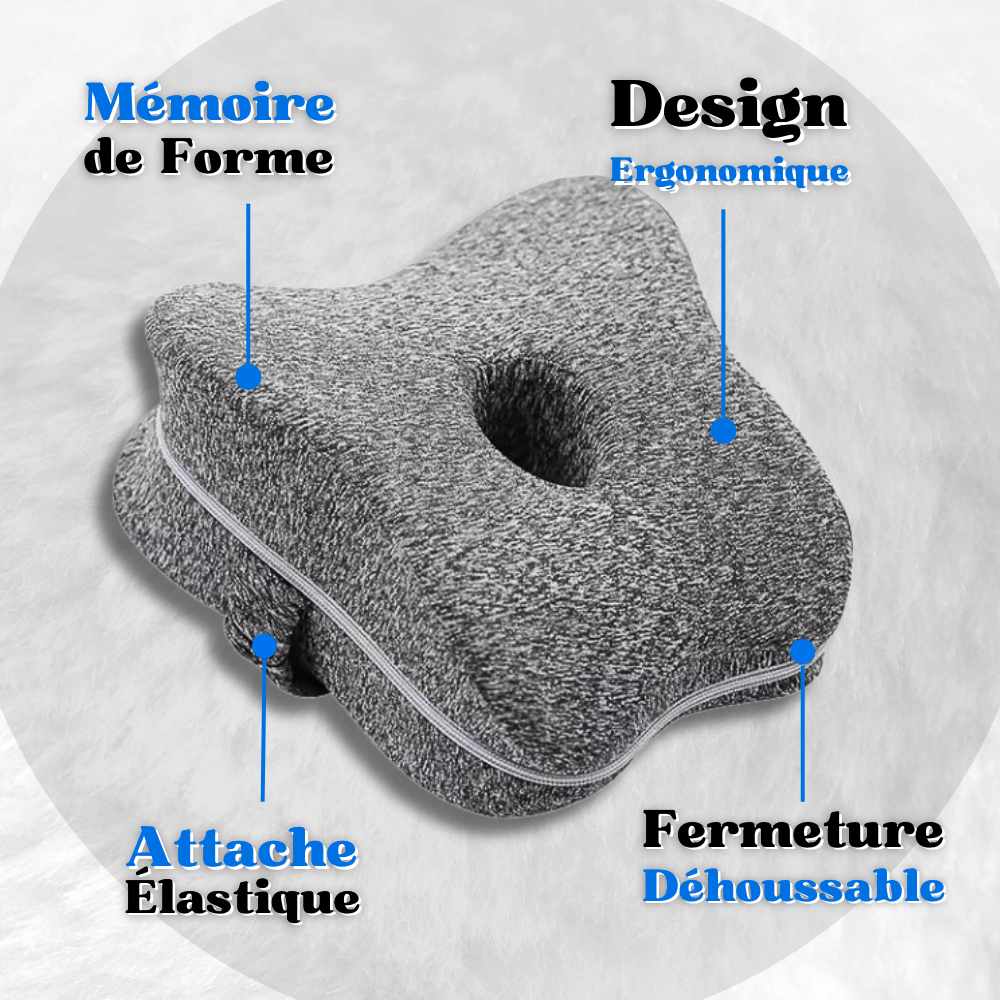 Informations sur le Coussin Genoux pour la Nuit gris