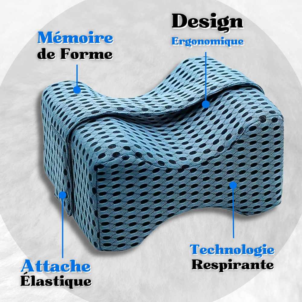 Informations du Coussin Genoux Nuit Pharmacie bleu