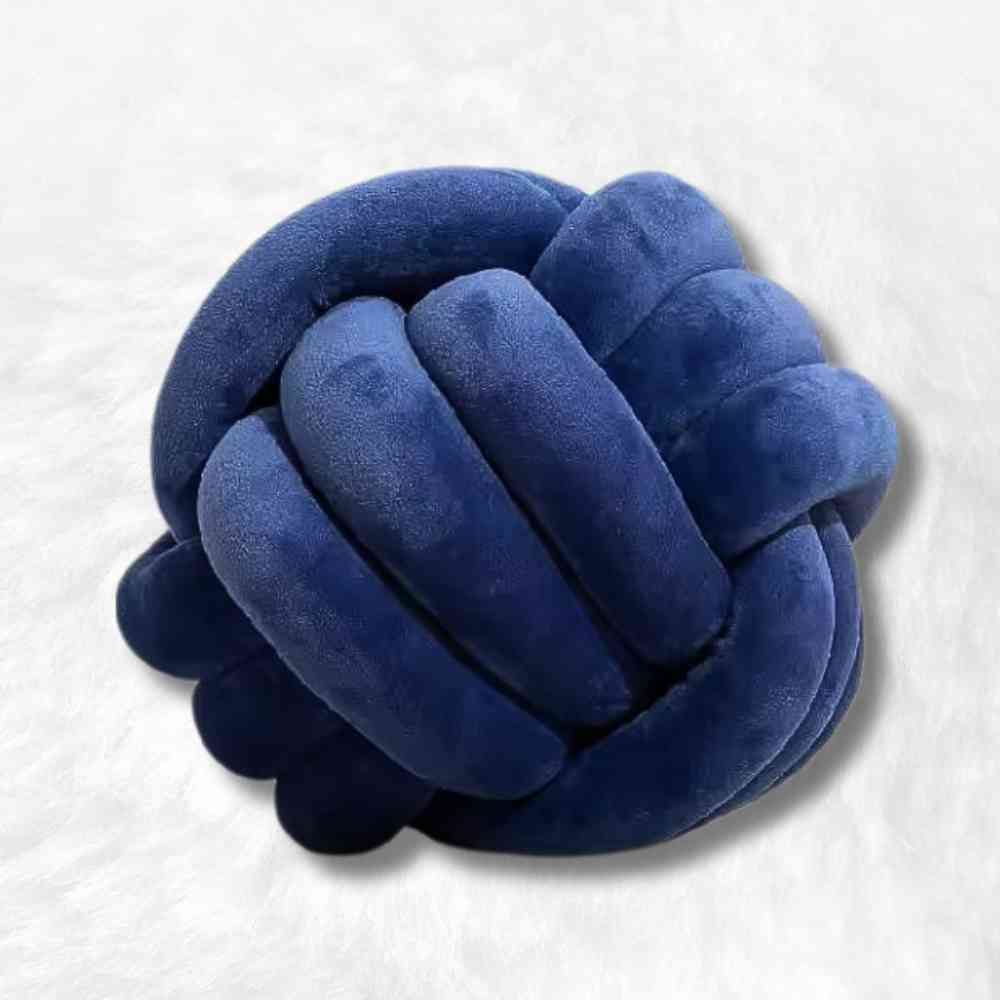 Coussin Noeud Bleu
