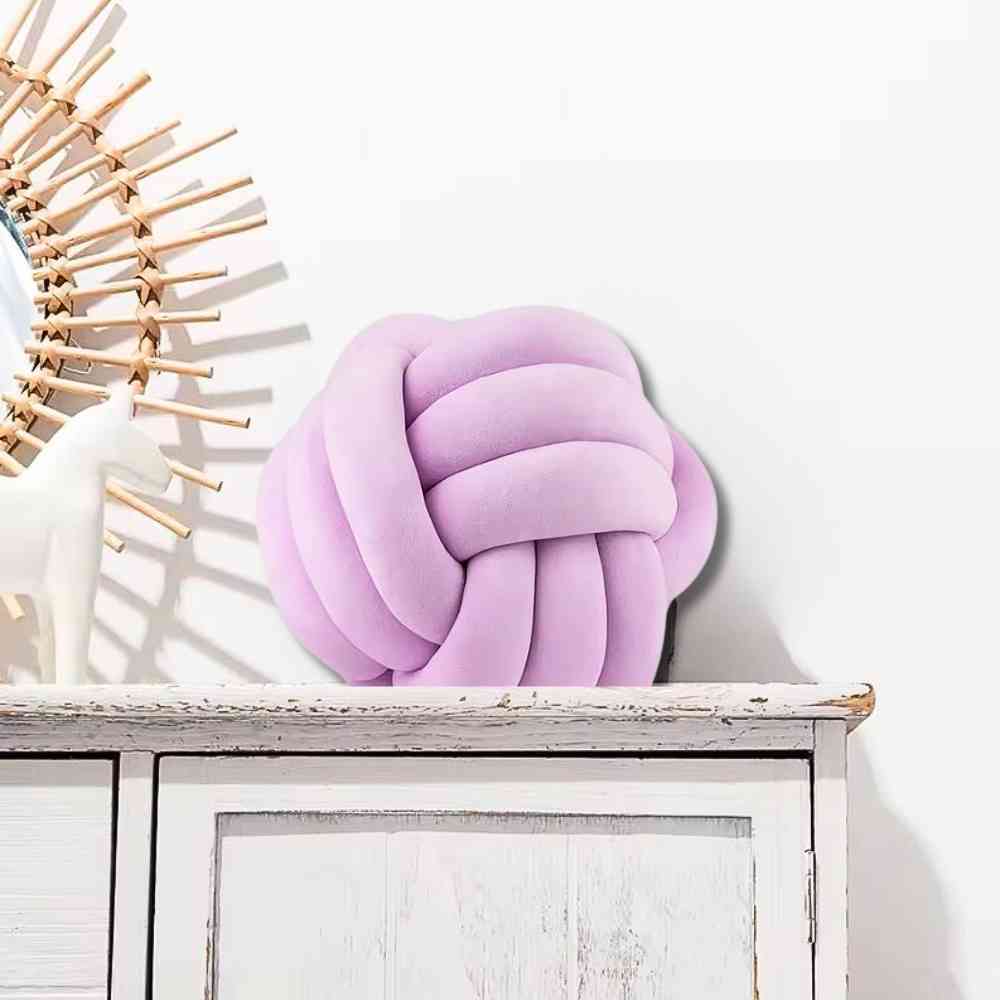 Coussin Noeud Violet décoratif
