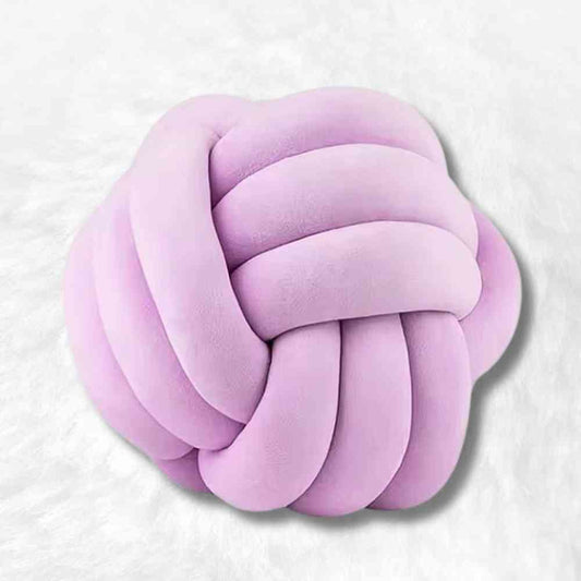 Coussin Noeud Violet