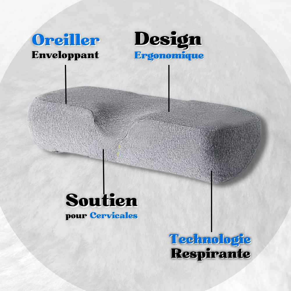 Informations Coussin Orthopédique Cervical gris