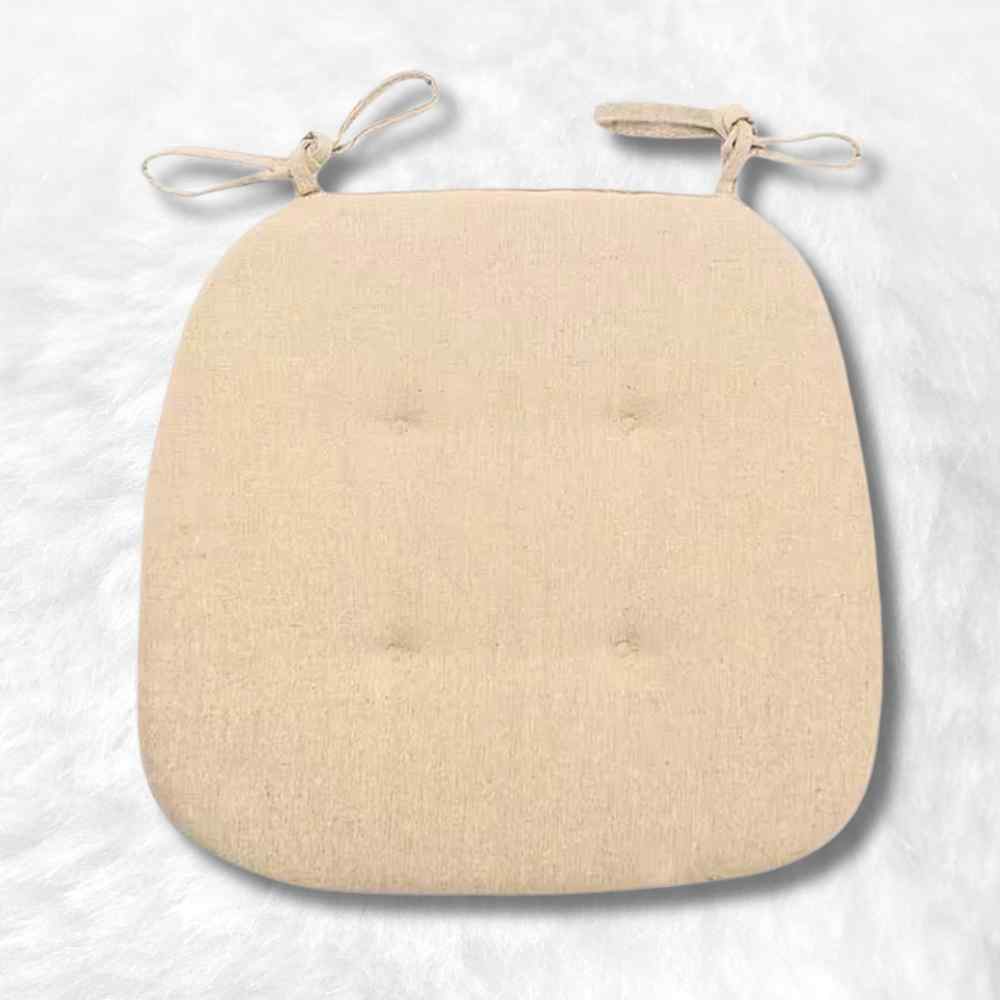 Coussin pour Chaise de Cuisine beige en galette