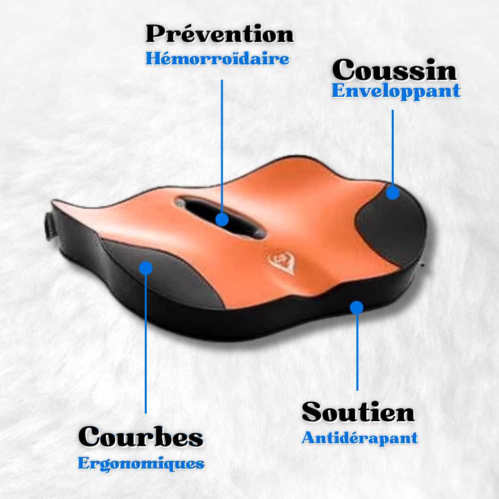 4 Infos sur le Coussin pour hémorroïdes en voiture orange