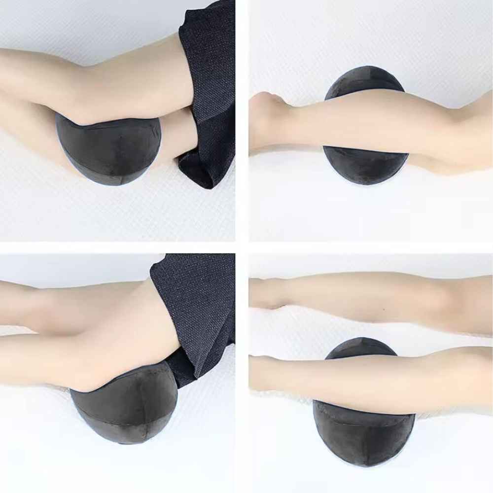 Les positions clés du Coussin pour les Genoux gris