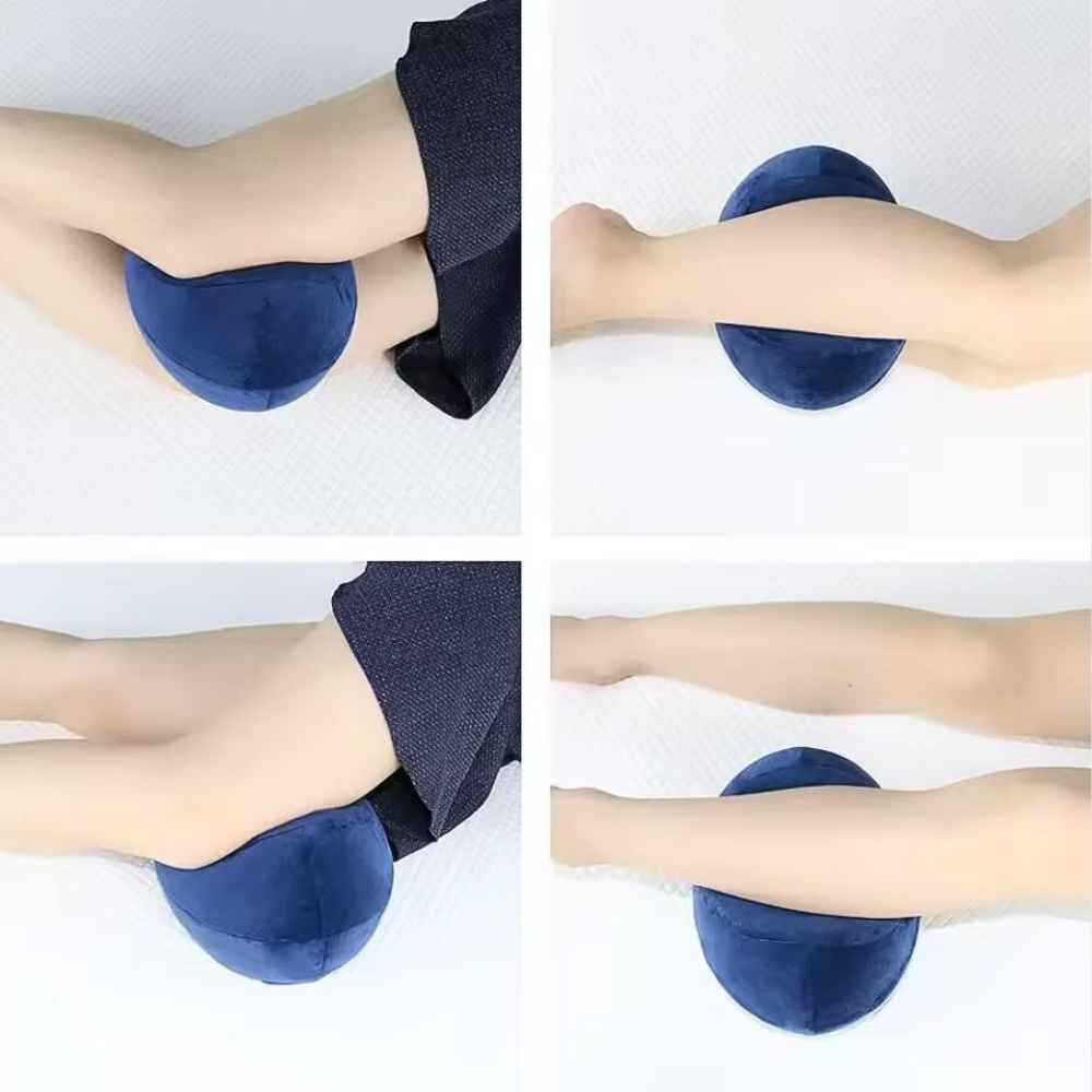 Les positions du Coussin pour les Genoux marine
