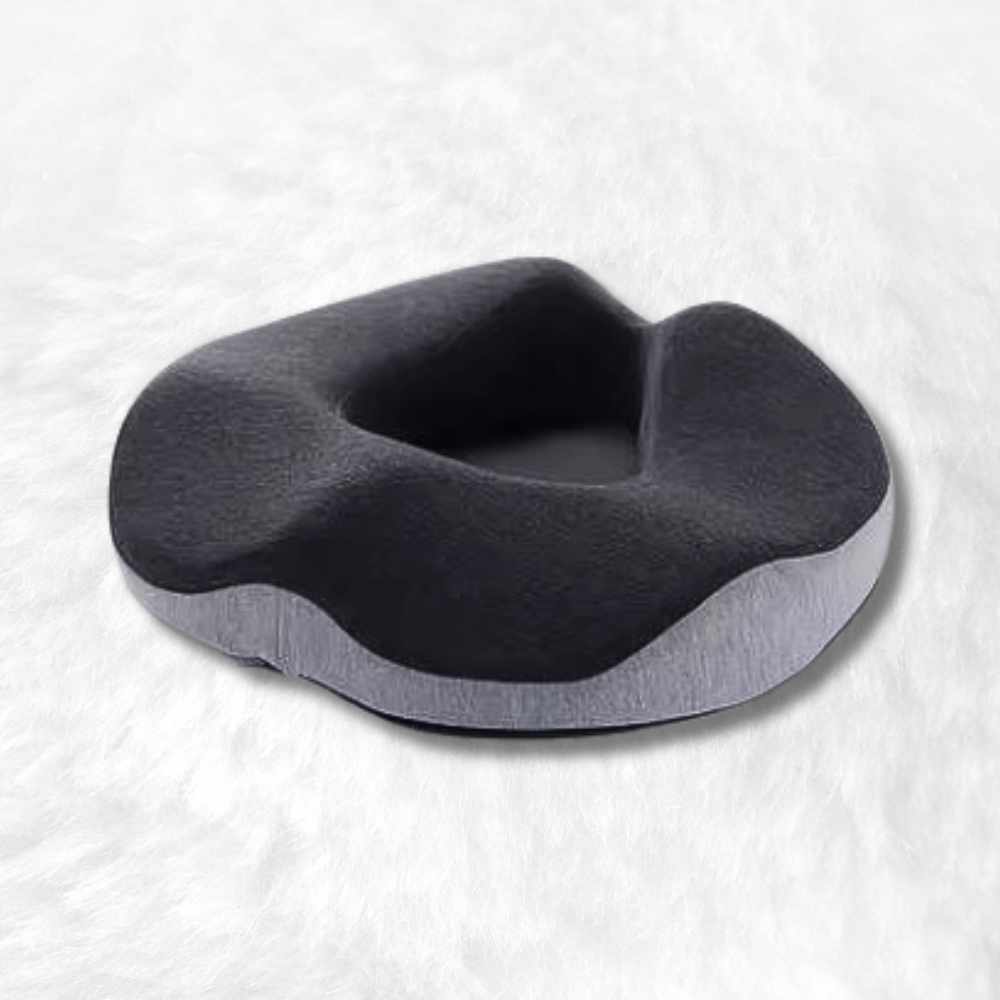 Coussin douleur coccyx hémorroïdes gris