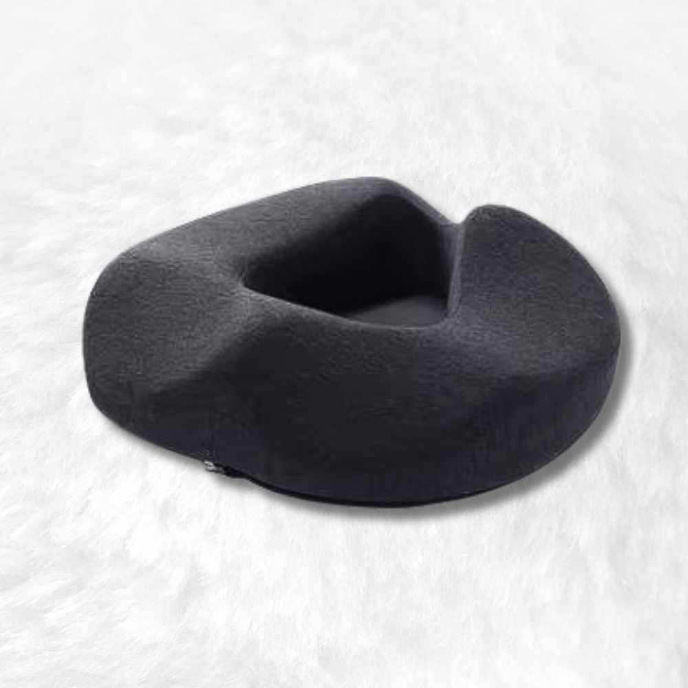 Coussin soulage douleur coccyx hémorroïdes noir