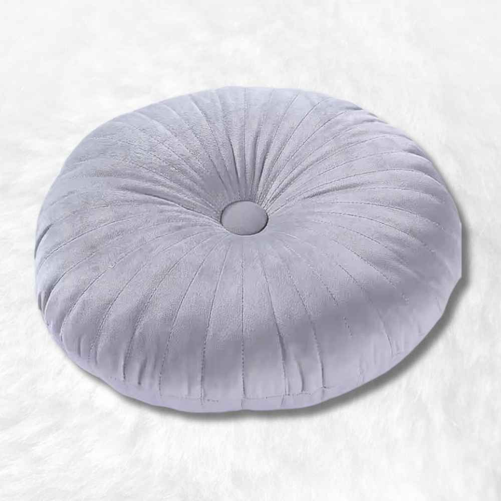 Coussin Yoga Rond Gris