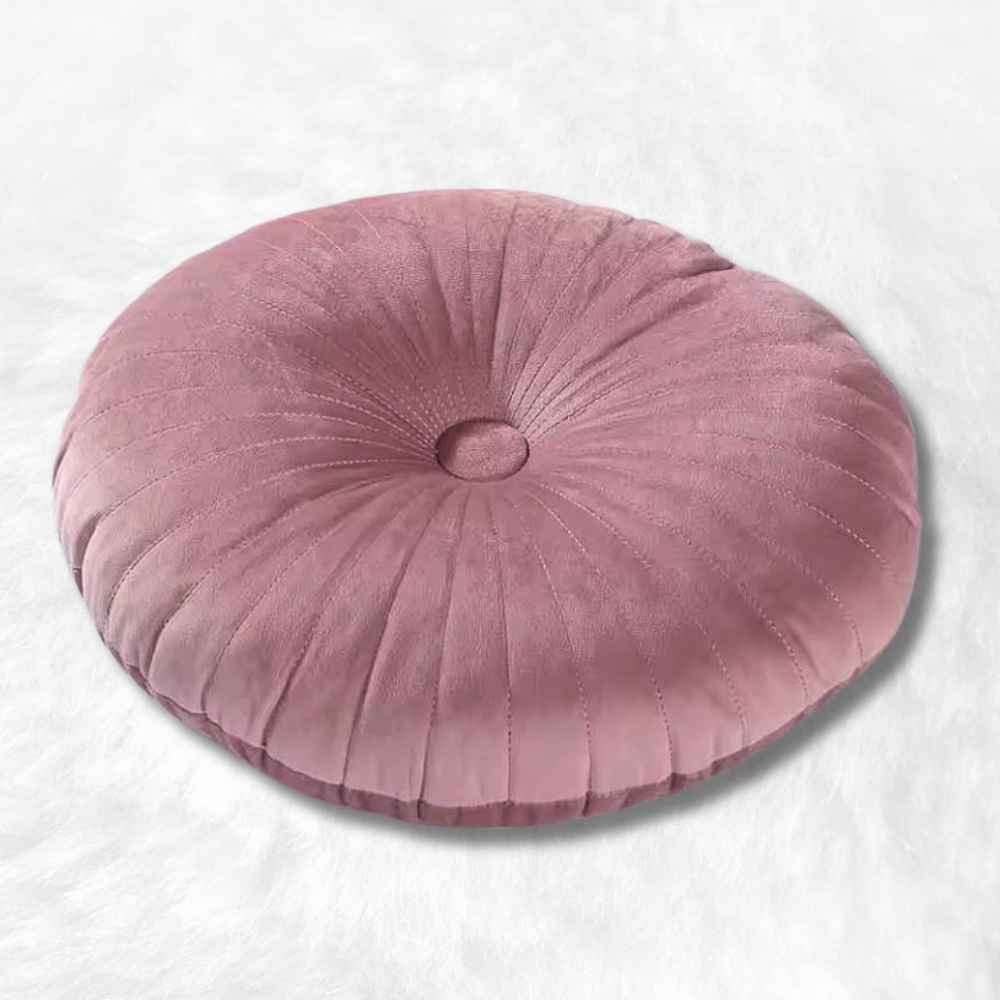 Coussin Yoga Rond Rose