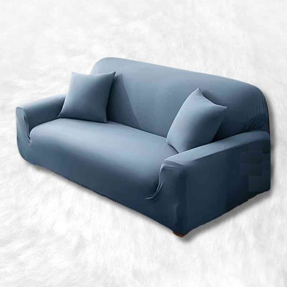 Housse Canapé 3 Places bleue