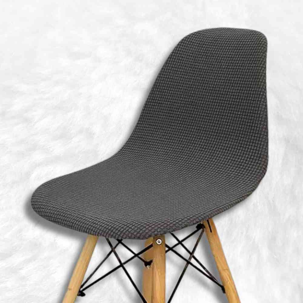 Housse de Chaise Scandinave gris foncé